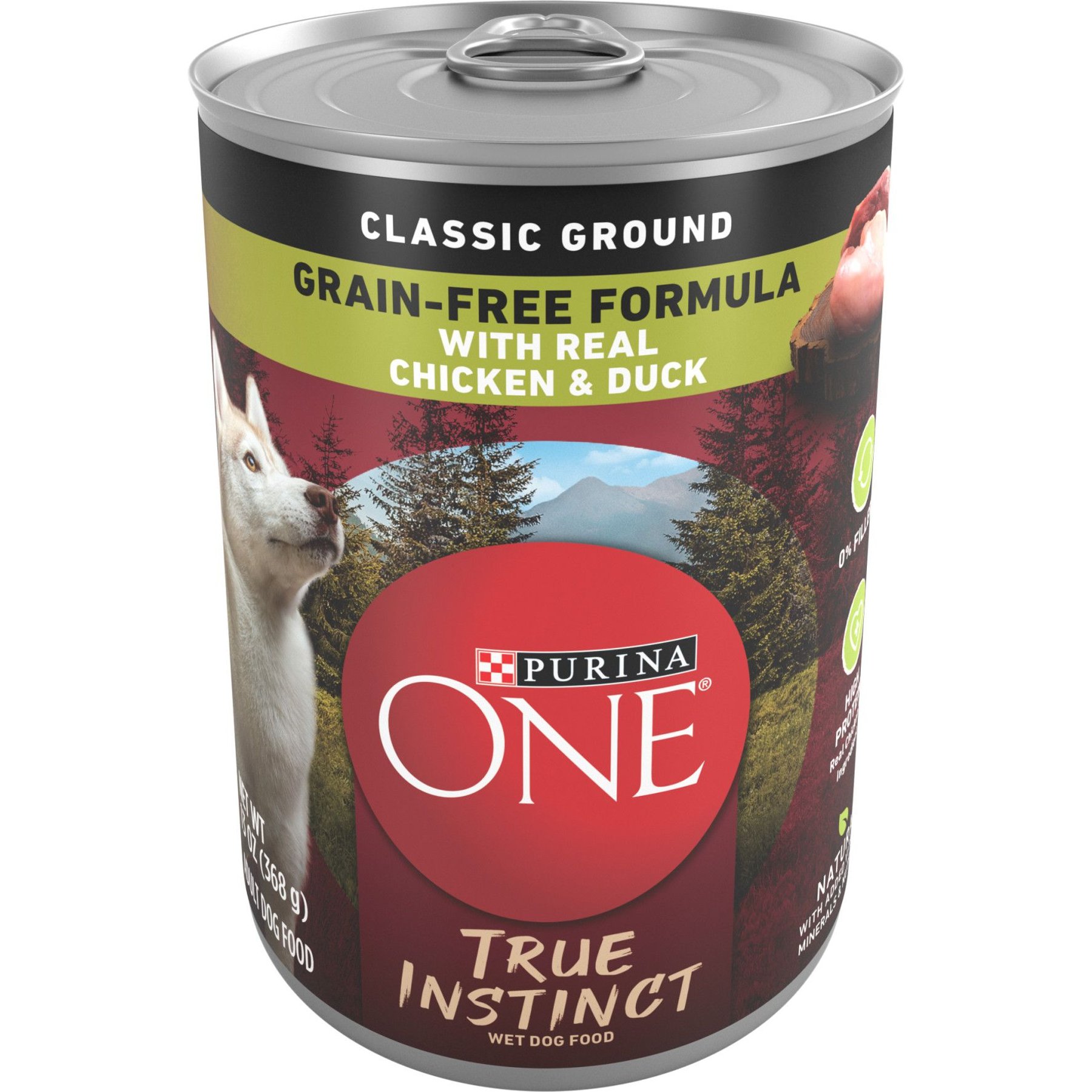 Purina ONE SmartBlend Grain-Free True Instinct Classic Ground with Real Chicken & Duck Canned Dog Food