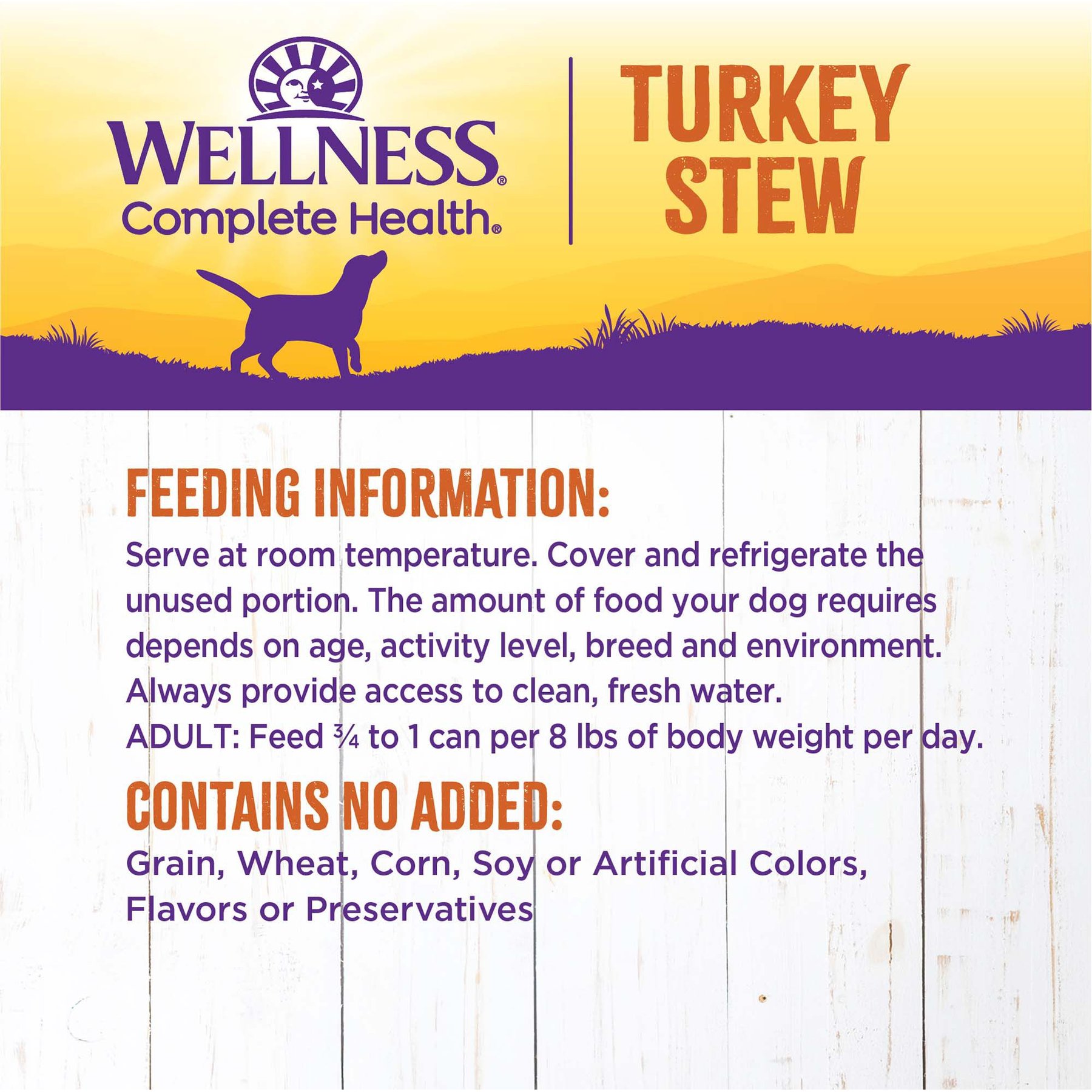Wellness Turkey Stew with Barley & Carrots Canned Dog Food