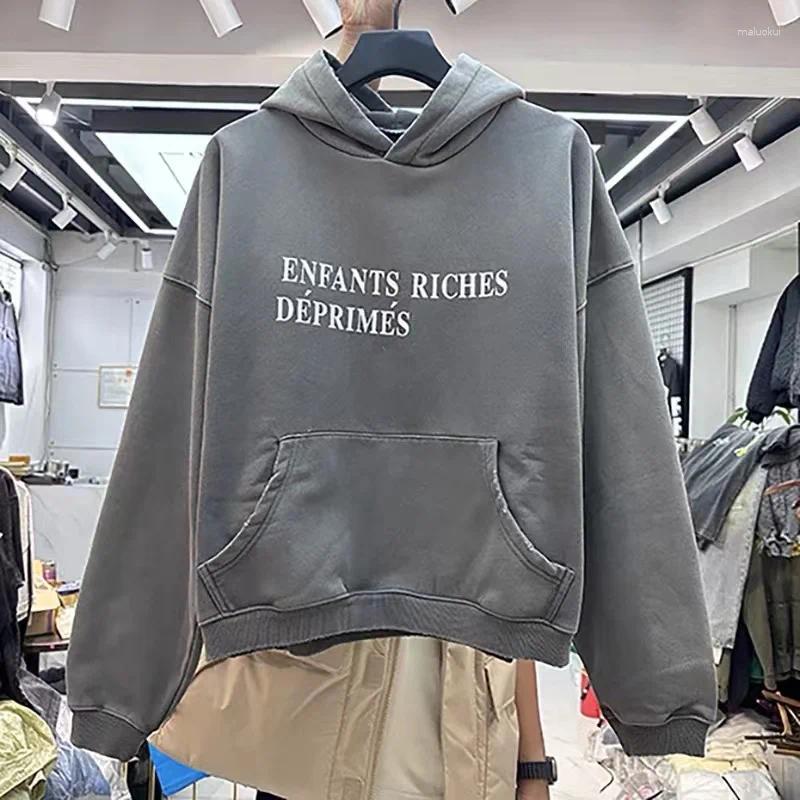 Trendy Oversized Men's Hoodie Featuring Unique Letter Print - Cozy and Stylish for Everyday Wear