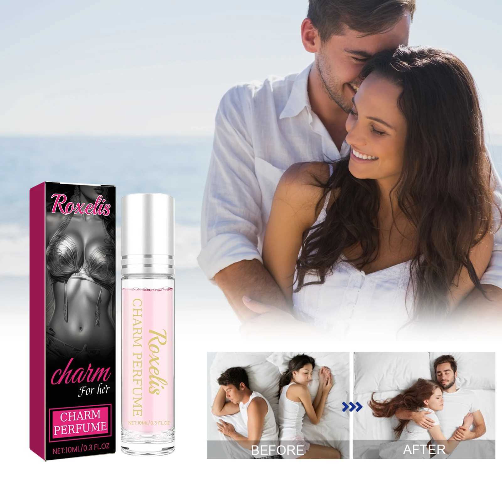 Roxelis pheromone ball bearing perfume womens portable perfume wrist neck leg couple body perfume W241122