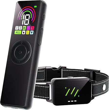 Hopaoo 4500FT-Dog Training Remote for Small Medium Large Dogs10-120lbs,Waterproof Collars,Electric Dog Collar with Adjustable Beep(1-10),Vibration,Saf