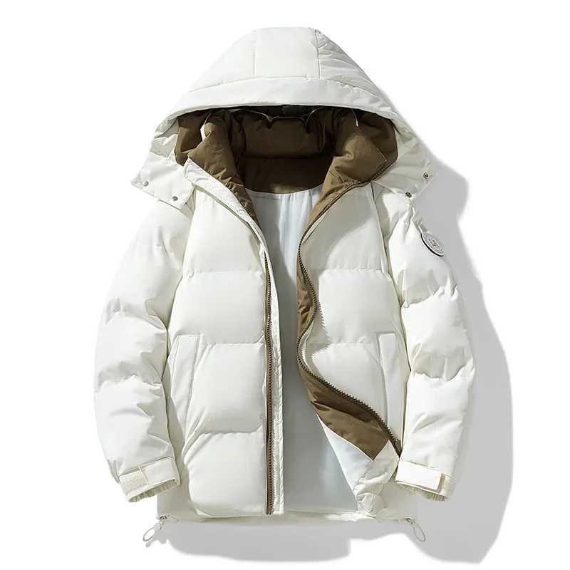 Padded Coats Hooded Parkas Casual Mens Down Puffer Jacket Short Padding Youthful Clothes Winter Quilted Fashion OuterwearXJ241122 - view 3
