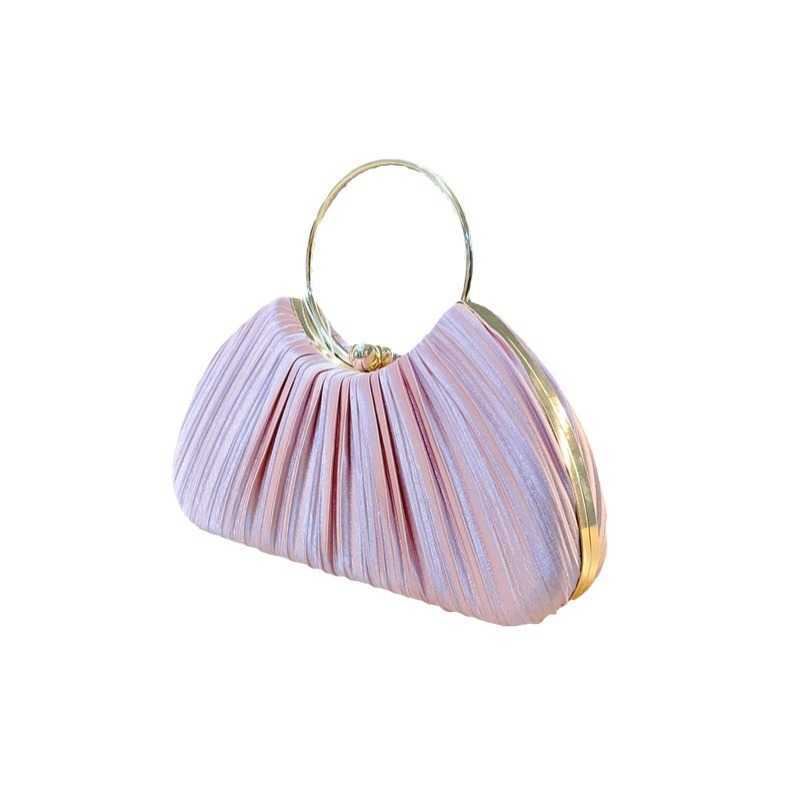 Handbag Folded Dinner Bag Small Handbag KTV Princess Celebrity Banquet Single Shoulder Diagonal Straddle Handbag 241122