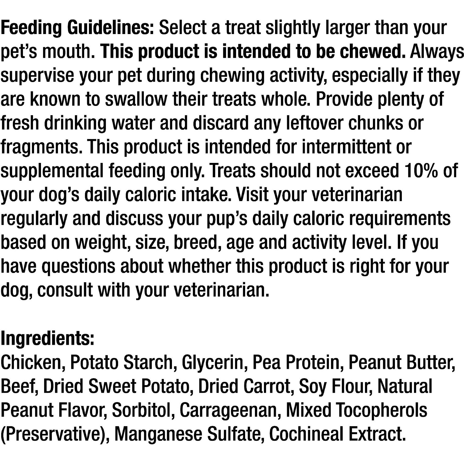 SmartBones Triple Flavor Ribs Chicken, Beef & Peanut Butter Dog Treats, 10 count
