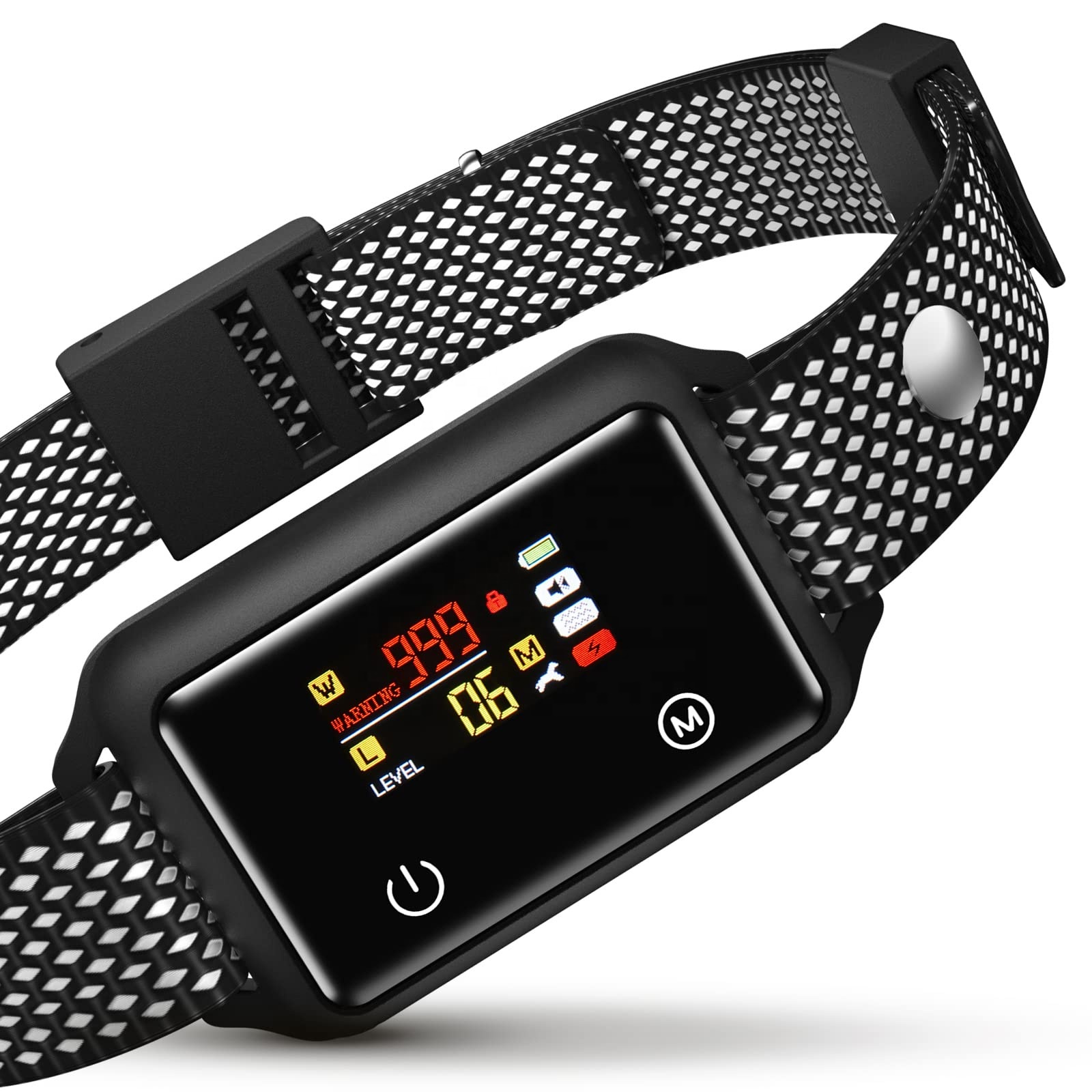 2022 Electronic No Barking Dog Static Shock Collar Rechargeable Dog Sound Shock Anti Bark Collar