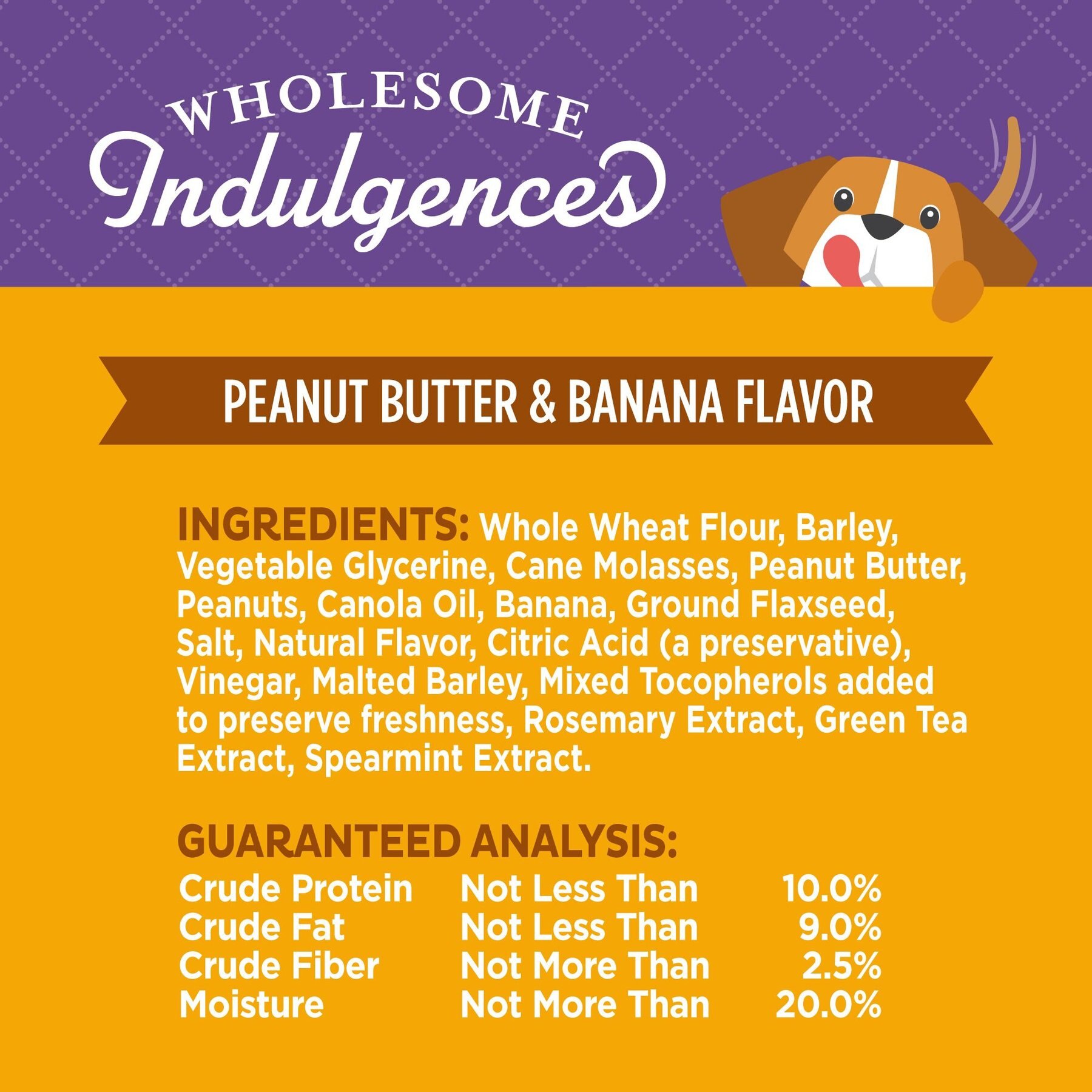 Old Mother Hubbard by Wellness Wholesome Indulgences Peanut Butter Banana Natural Dog Treats, 10-oz bag