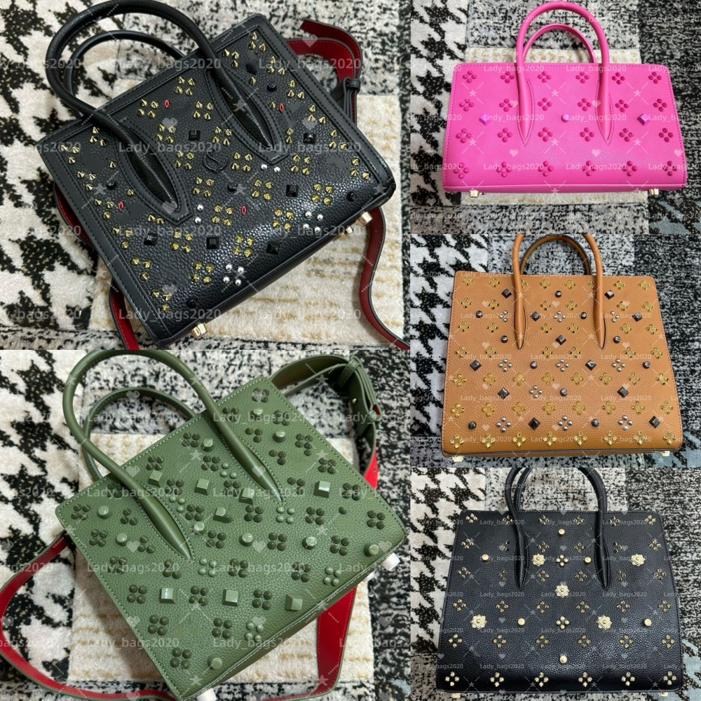 Cabata Bags Rivet Totes Designer Studded Red Bottom Bag Genuine Leather Shopping Bags Handbag Large Chain Composite Handbags Purse Foreign Rock Stud Tote Wallet