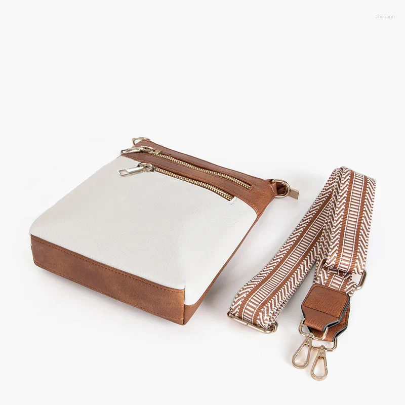 2025 NEW Drawstring High Quality PU Leather Women Shoulder Bag Detachable Strap Small Messenger Fashion Multi-pocket Soft Crossbody Bags zhanyishengli