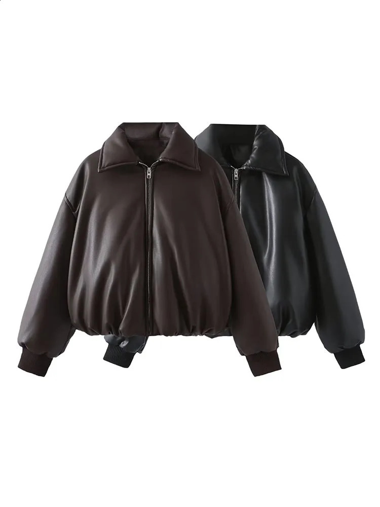 summer womens clothing European and American style French n fashionable thick leather cotton coat 241121