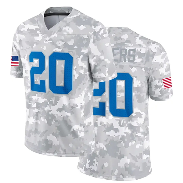 #26 Gibbs Jack Goff St. Brown 87 Kelce 2024 Camo Salute To Service Pullover Football Jersey individuation S-XXXL Mens Womens Youth Custom Any Name Num