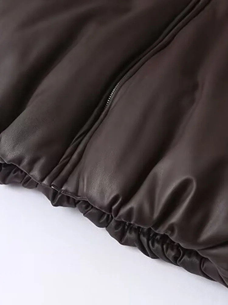 summer womens clothing European and American style French n fashionable thick leather cotton coat 241121
