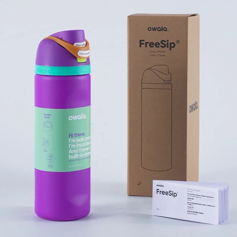 Owala Cup Vacuum Flasks Thermoses Water Bottle Drinkware Thermo Tumbler Stainless Steel Thermal Mug Original Cold Coffee 241121