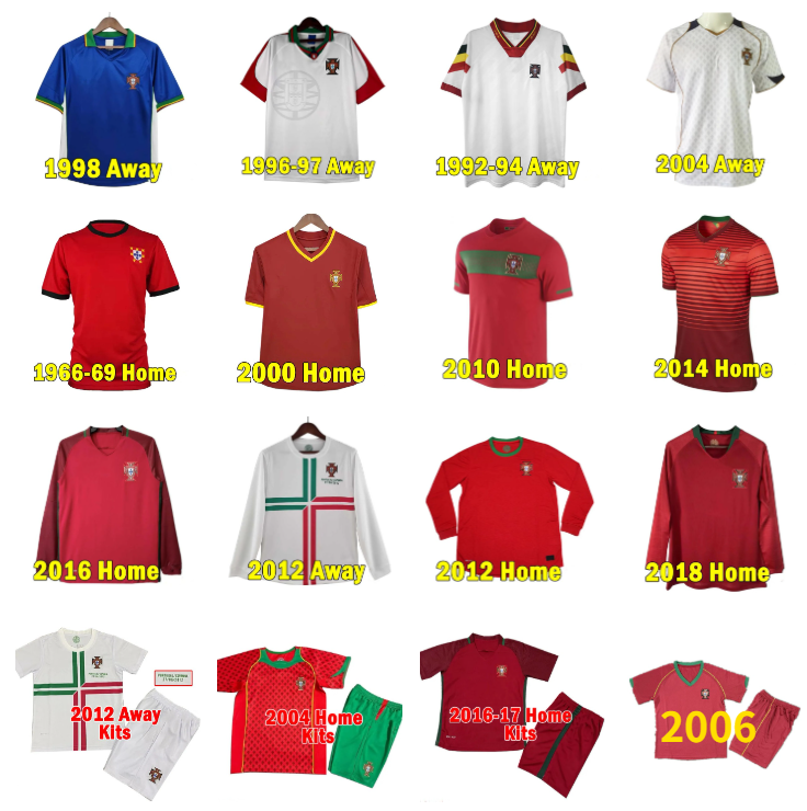 98 99 02 04 06 11 12 16 17 18 19 Retro Portugal soccer Jerseys 2016 2017 2018 FIGO RONALDO nani F.COENTRAO CARVALHO FOOTBALL SHIRTS PEPE QUARESMA RUI COSTA Long sleeved