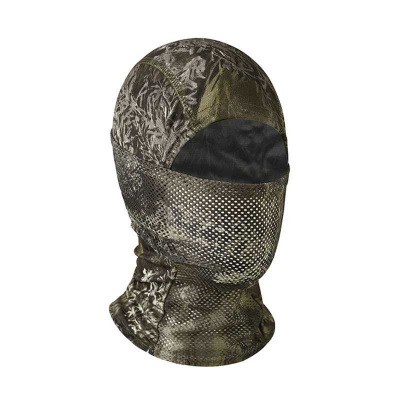 New Balaclava Hat Camouflage Airsoft Paintball Full Face Mask Motorcycle Cycling War Neck ScarfXJ241122
