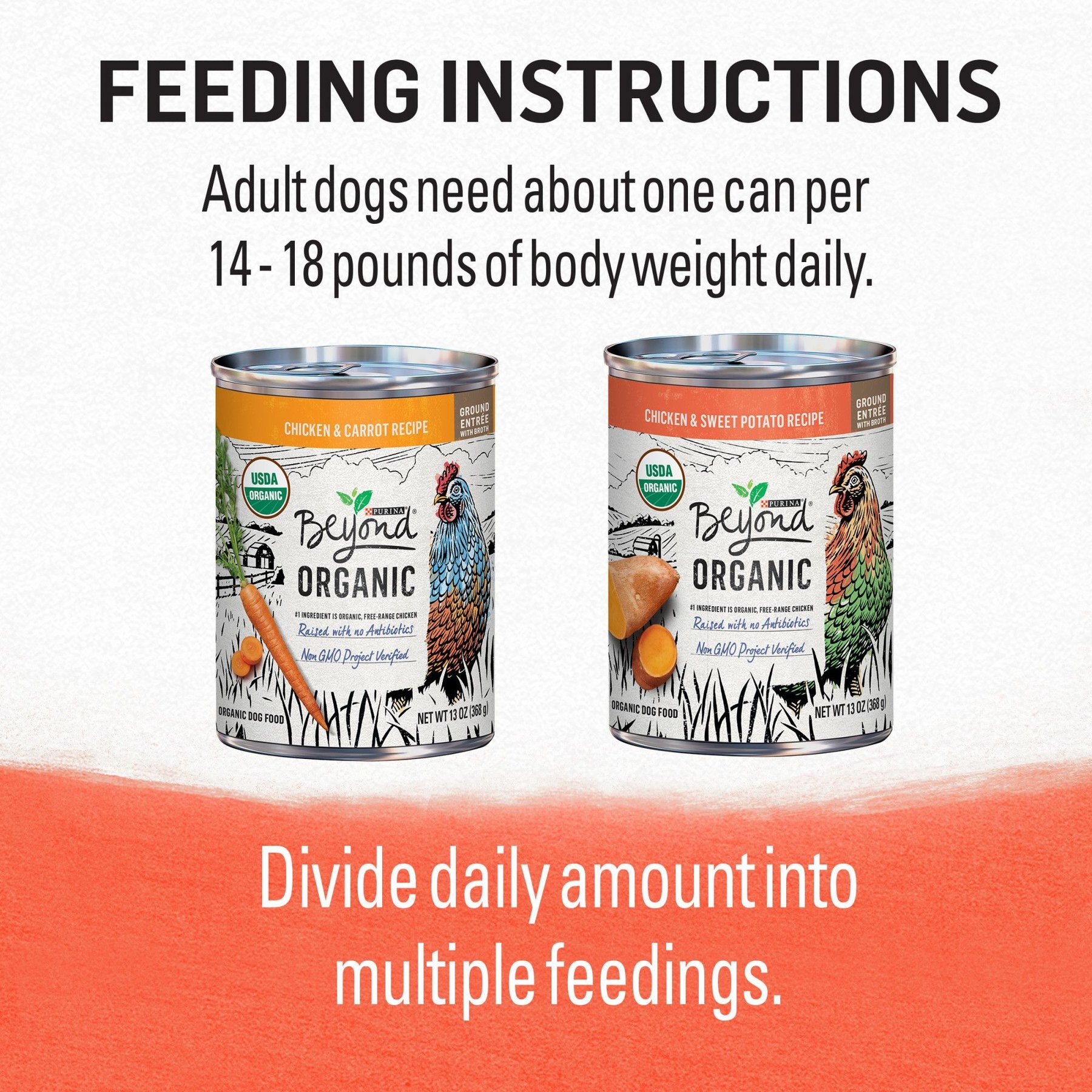 Purina Beyond Organic Chicken Recipes Variety Pack High Protein Wet Dog Food, 13-oz can, case of 12