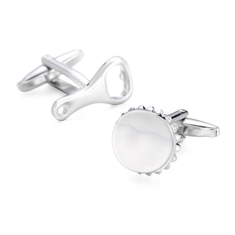 Mens French shirt cufflinks copper material small tools hammers pens scissors bottle openers protractors French cuffs buttonsX241121