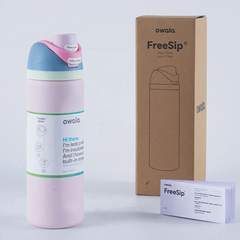 Owala Cup Vacuum Flasks Thermoses Water Bottle Drinkware Thermo Tumbler Stainless Steel Thermal Mug Original Cold Coffee 241121