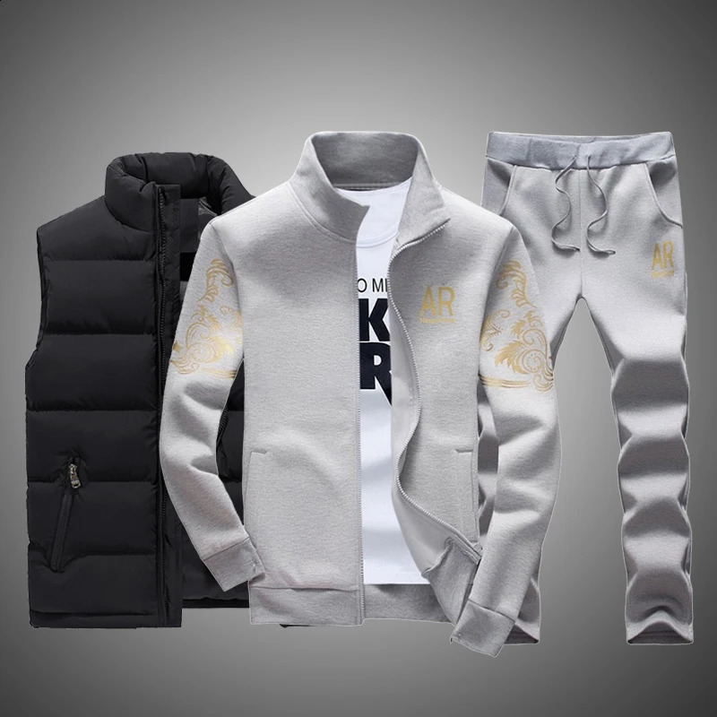Tracksuits Men Sporting Gyms Mens Vest Set Casual Outfit Sportswear Fitness Clothing Bodybuilding Male Sweat Suits 5XL 6XL 241122