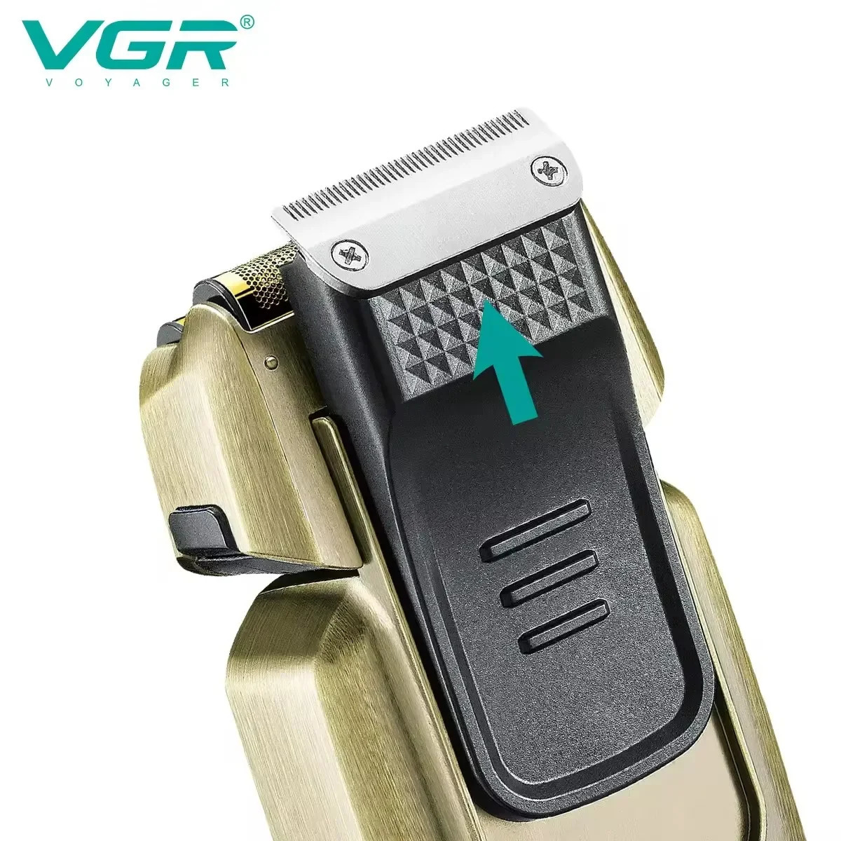 VGR hair trimmer adjustable charging professional shaver LED display screen with V-337 mens full body washable foil trimmer 241206