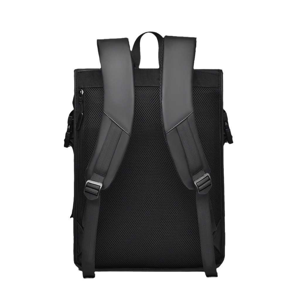mens business backpack with highend feel large capacity fashionable travel backpack waterproof computer bag backpack