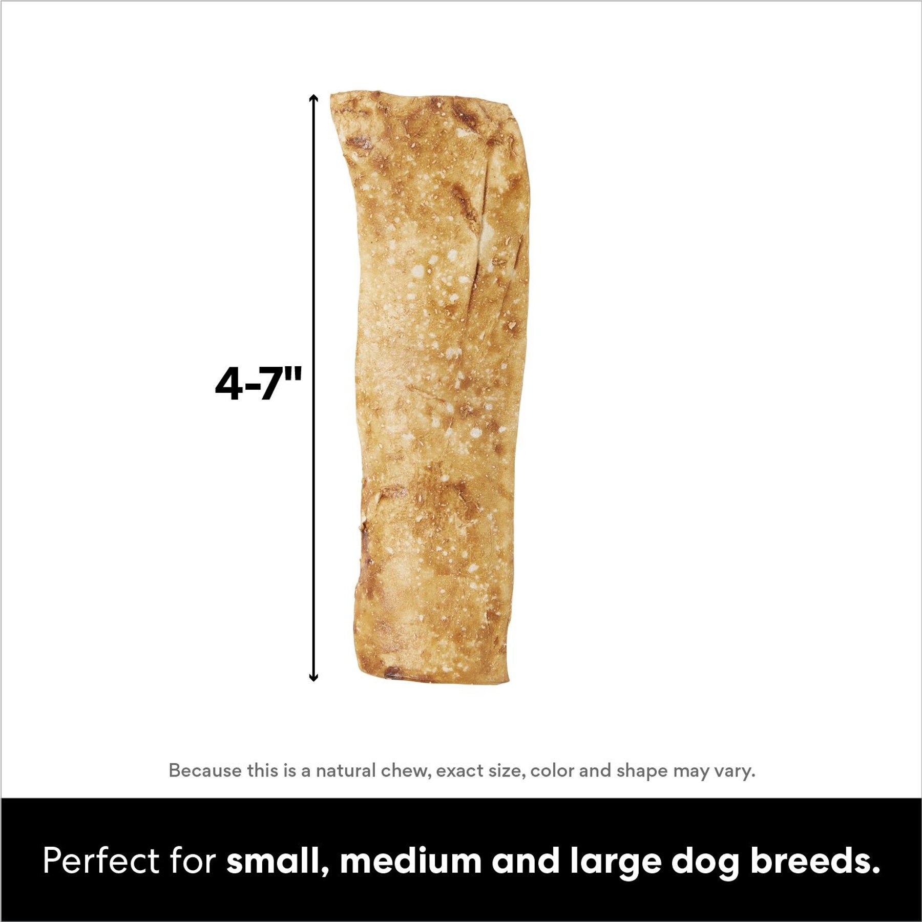 Bones & Chews Bully Strips Peanut Butter Flavor Beef Dog Treats, 9-oz bag