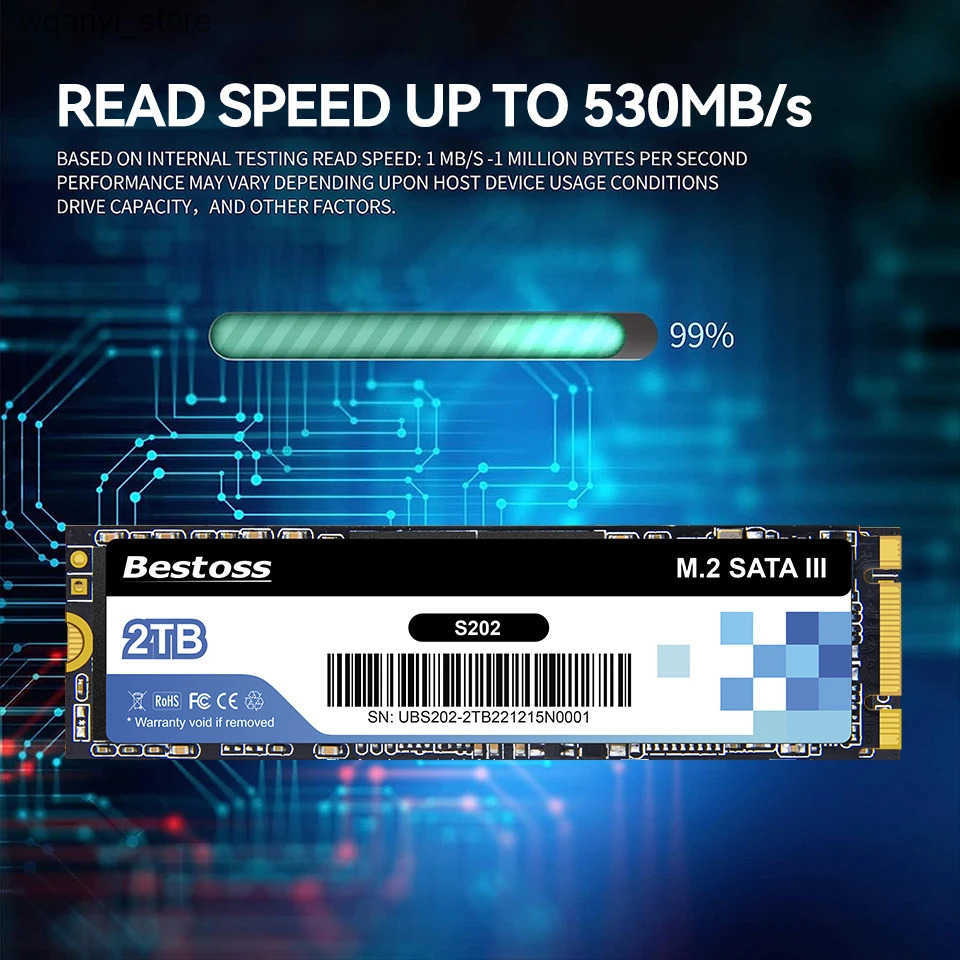 Hard Drives Bestoss M.2 2280 SSD M2 SATA NGFF SSD Hard Disk 120GB 128GB 256GB 512GB 1TB HDD disco duro for Desktop L240910