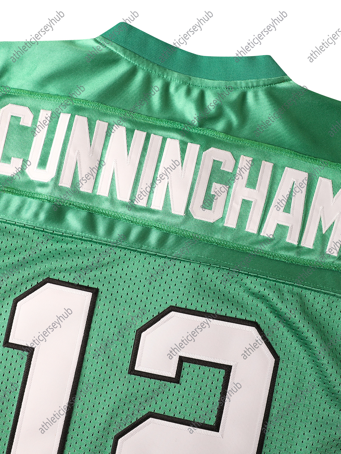 12 Cunningham Men's Football Jerseys Green Mesh Embroidery For Training And Competition Breathable Short Sleeve for athletic Jersey