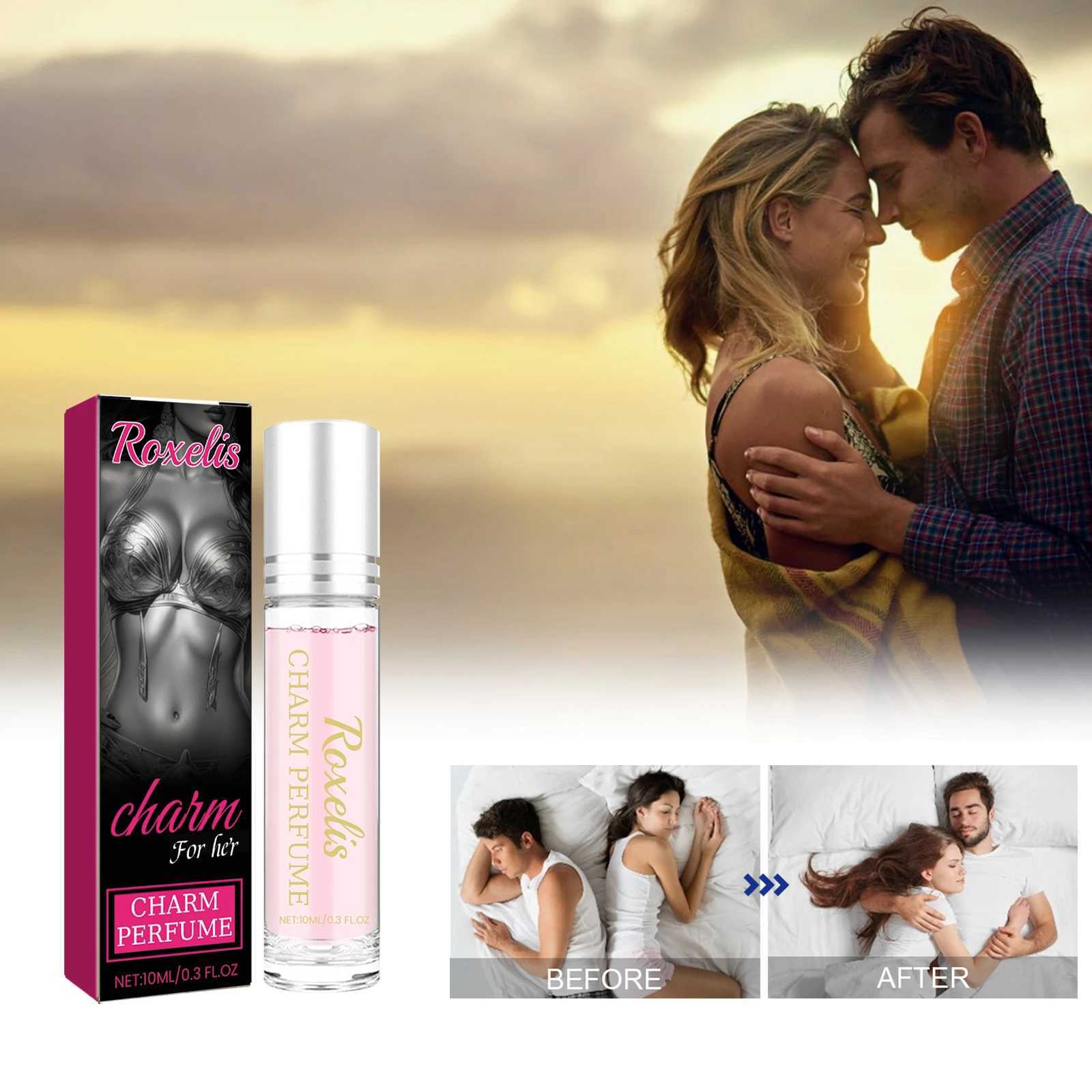 Roxelis pheromone ball bearing perfume womens portable perfume wrist neck leg couple body perfume W241122