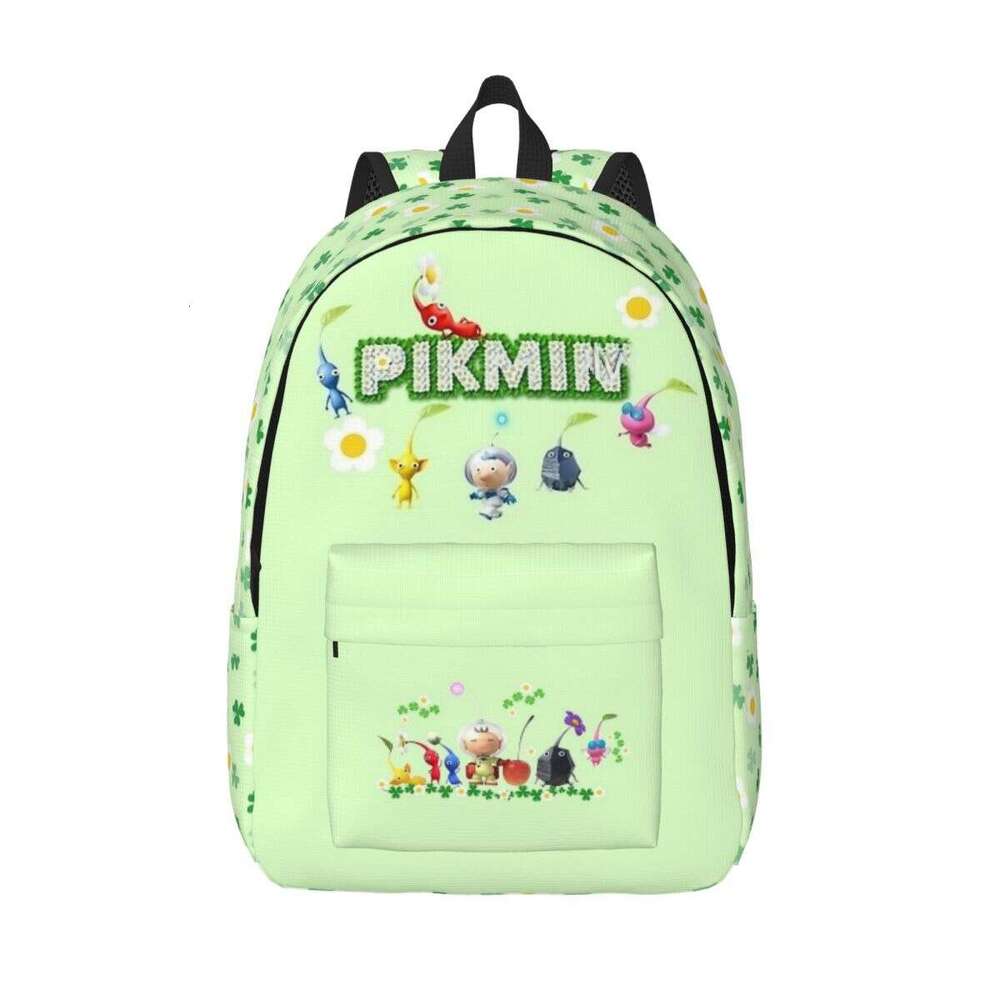 Pikmin Characters Rescue Pup Oatchi Backpack for Boy Girl Kids Student School Bookbag Daypack Preschool Kindergarten Bag Hiking