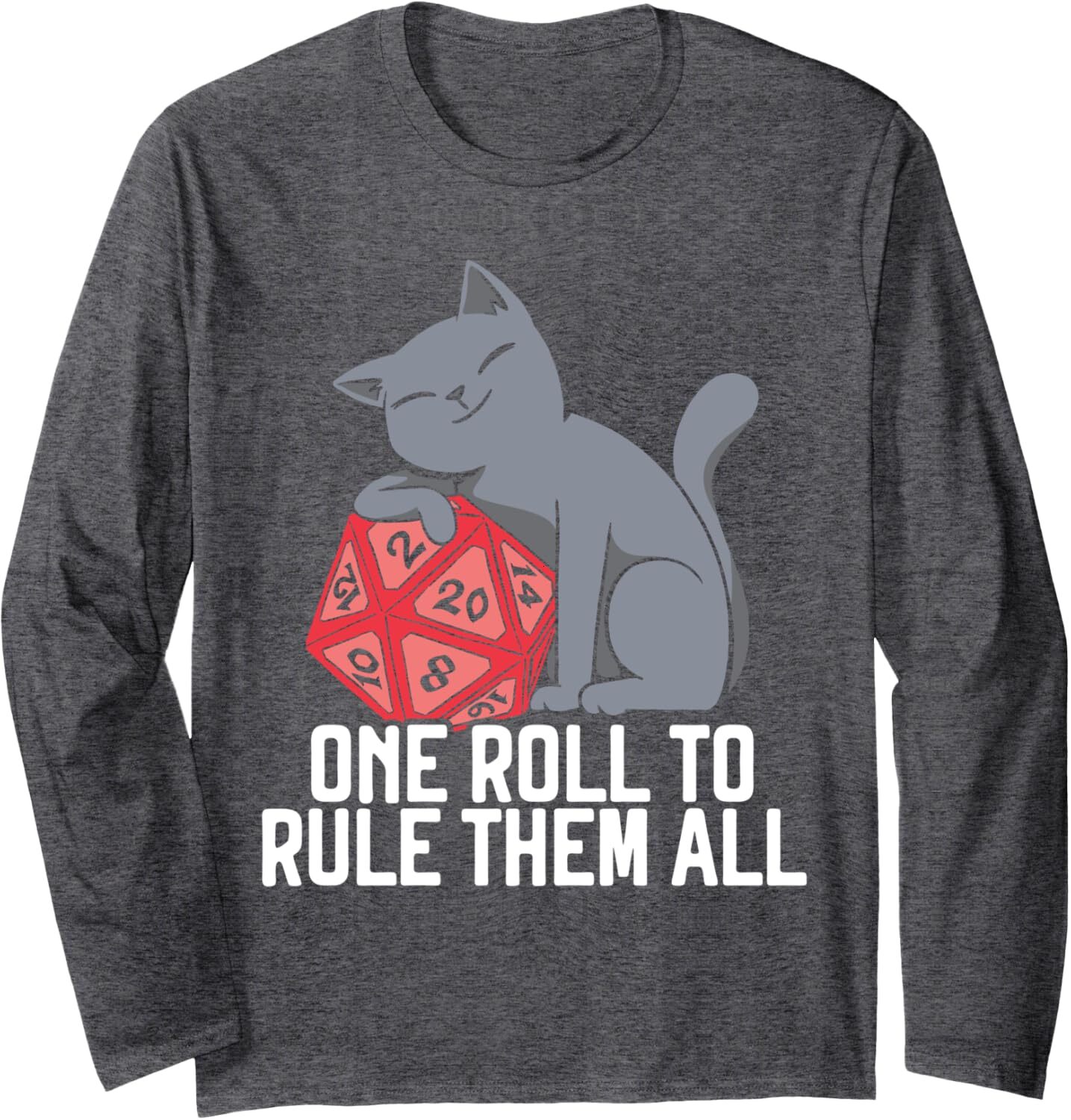 Long Sleeve Shirts for Men sweatshirt RPG Gaming D20 Tabletop Games Funny RPG Gamer Long Sleeve Casual tops clothes Handsome and fashionable