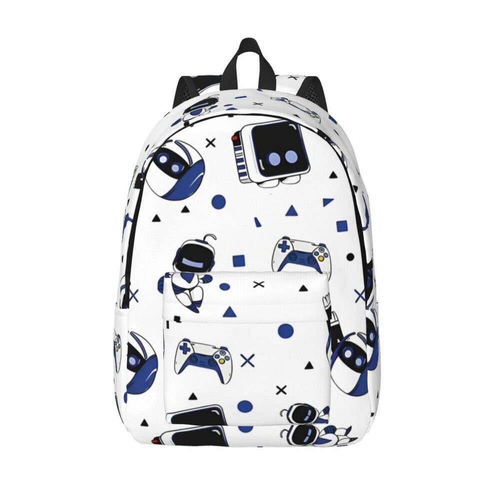 Astrobots Playroom Game Backpack Middle High College School Student Bookbag Teens Daypack Outdoor