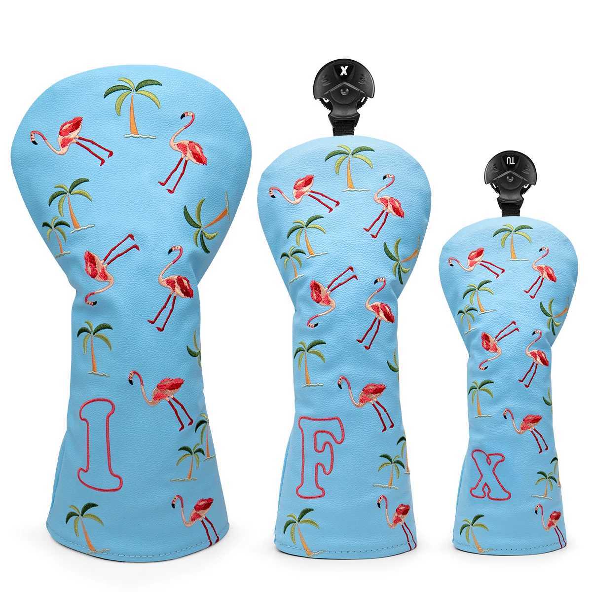 Blue Prium ATHER Cover Flamingo Fashion Driver Cover Broad Cab Fairway Wood with Numbers W241121