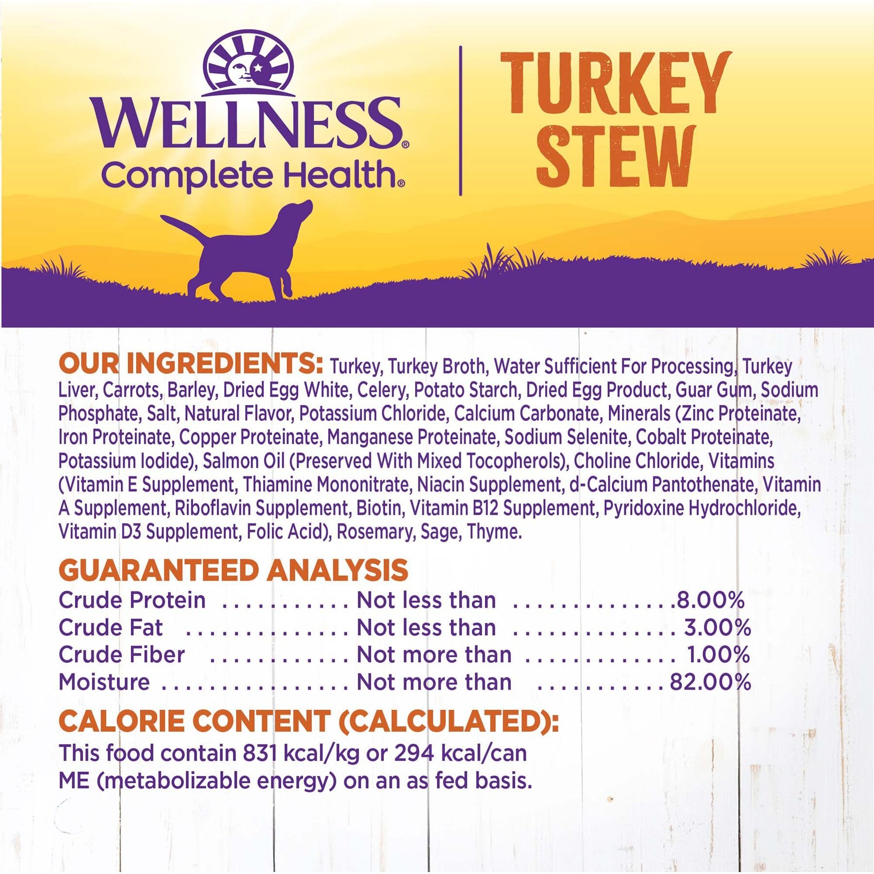 Wellness Turkey Stew with Barley & Carrots Canned Dog Food