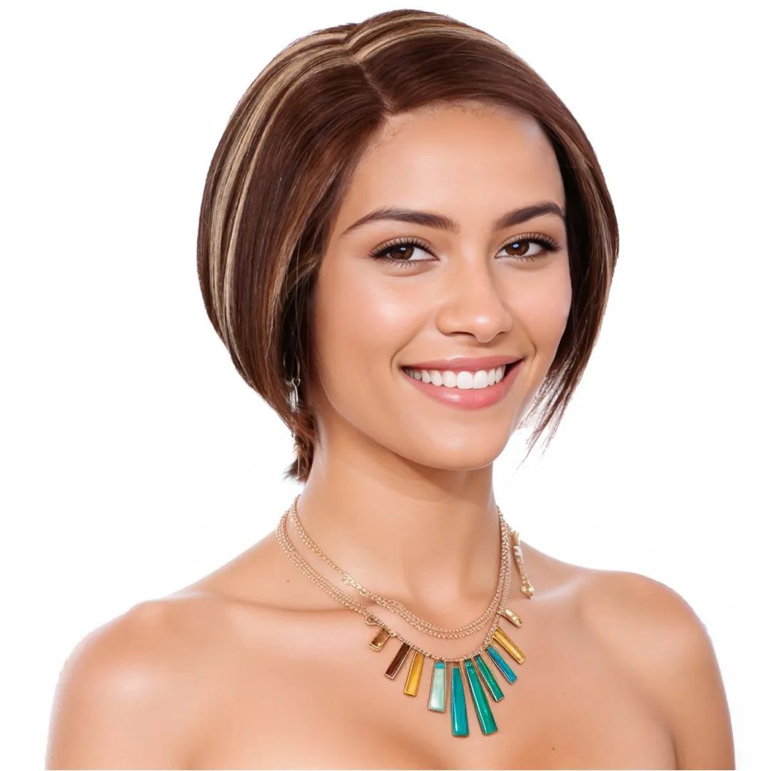 Blonde 100% Really Human Hair Highlight Wigs Luxurious Short Bob Naturally Human Hair Wig Burgundy Colored Pixie curly Hair Closure Wig Ready To Wear 