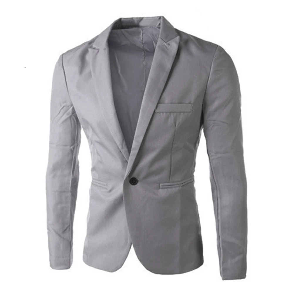 Autumn Mens Blazer Suit 8 colors male Blazer Suits business Jackets Coat Fashionable whiteblackgrey M-3XXXL 240422