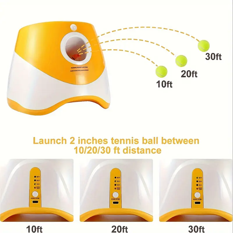 3-in-1 Automatic Serve Dog Ball Throwing Machine Tennis Ball Pinball Walking Dog Launcher Pet Interactive Movement Toys