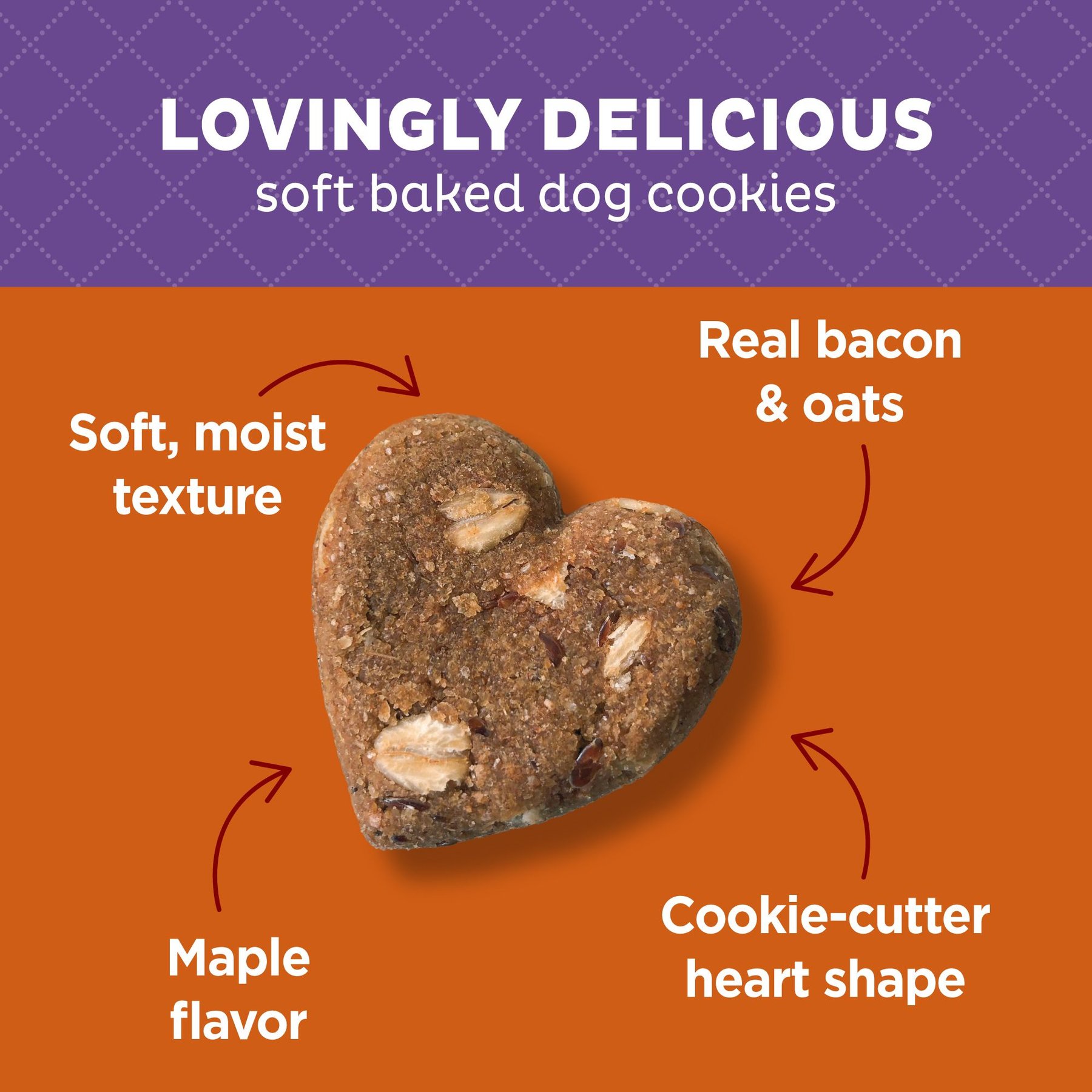 Old Mother Hubbard by Wellness Wholesome Indulgences Maple Bacon Natural Dog Treats, 10-oz bag