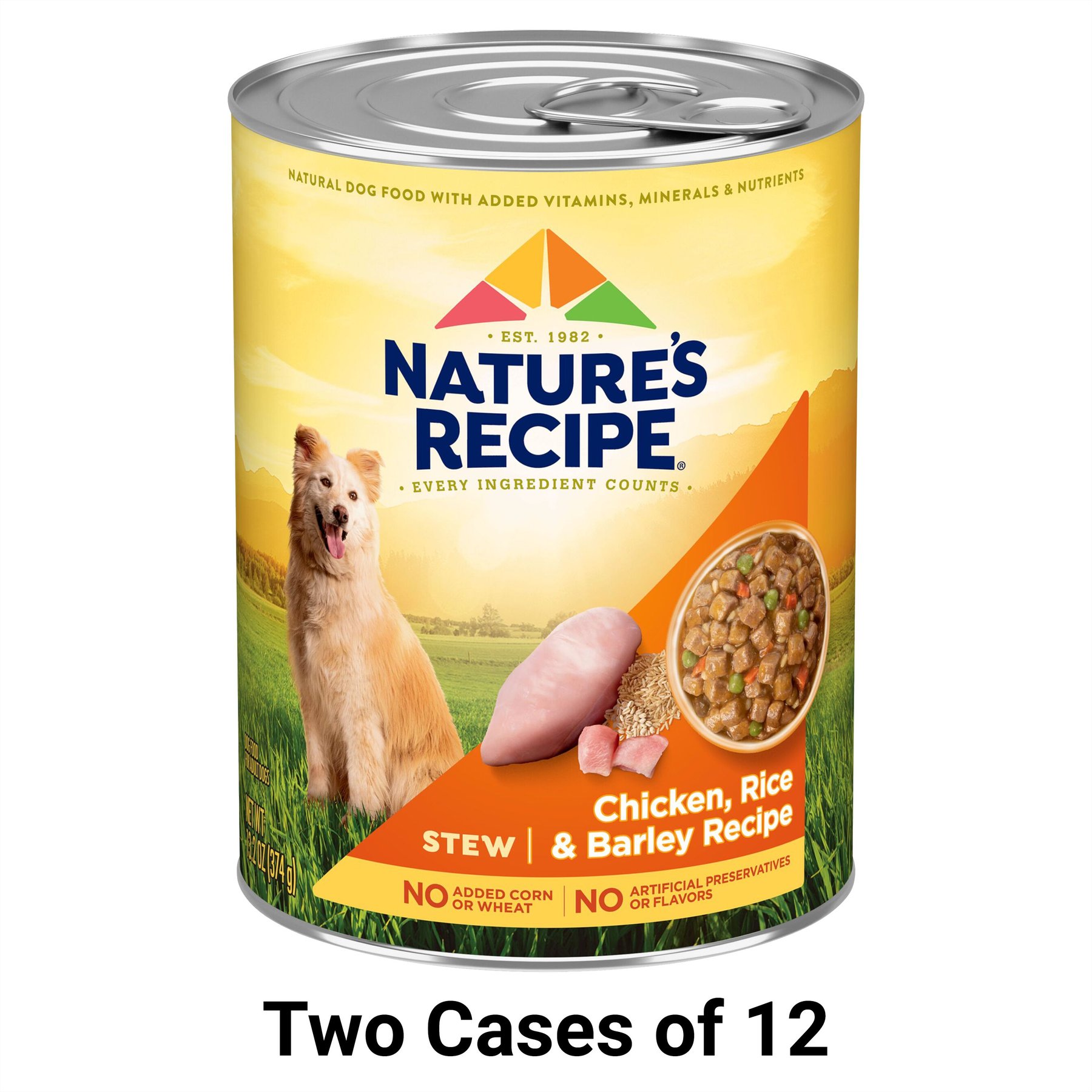 Nature's Recipe Chicken, Rice & Barley Recipe Stew Wet Dog Food