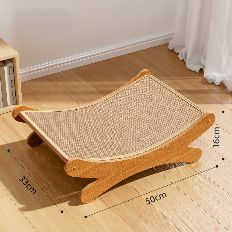 Cat Toys Wooden Scratching Pads Cats Sleeping Bed Detachable Wear-resistant Scratch Board Kitten Grinding Cat Net For Gift