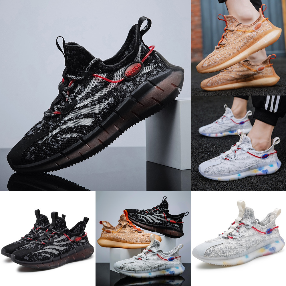 Men's Spring Casual New Sneakers Trend Student Running Shoes Popcorn Soles Breathable Men's Shoes