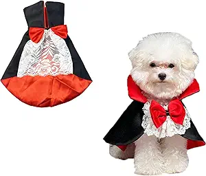 Vampire Cloak, Cloak Wings Halloween, for Small Medium Large Dog Clothes,Halloween Costumes,Dog Cat Halloween Costumes Cape Pet