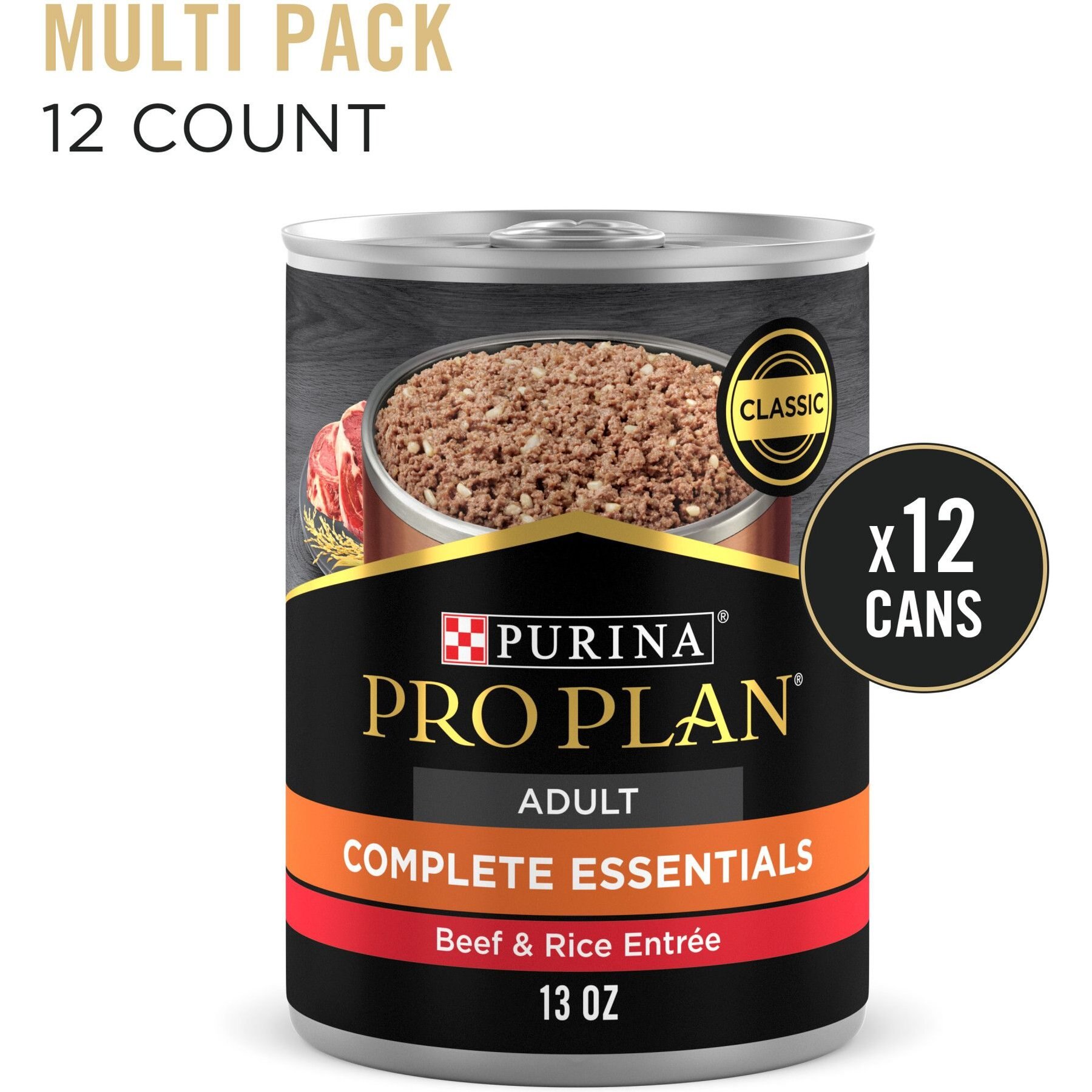 Purina Pro Plan Complete Essentials Beef & Rice Entree Wet Dog Food