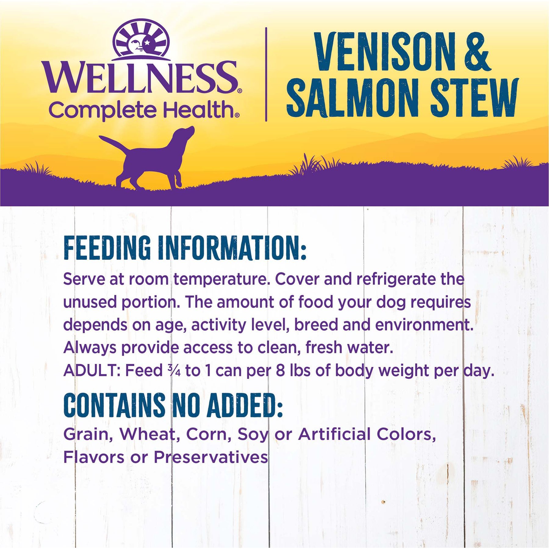 Wellness Venison & Salmon Stew with Potatoes & Carrots Canned Dog Food