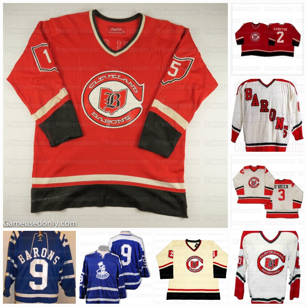CLEVELAND BARONS AHL Hockey Jersey Glenn Olson Douglas Murray Riley Armstrong Craig Valette Greg Labenski Shane Joseph Josh Prudden Nick Bootland Rissmiller