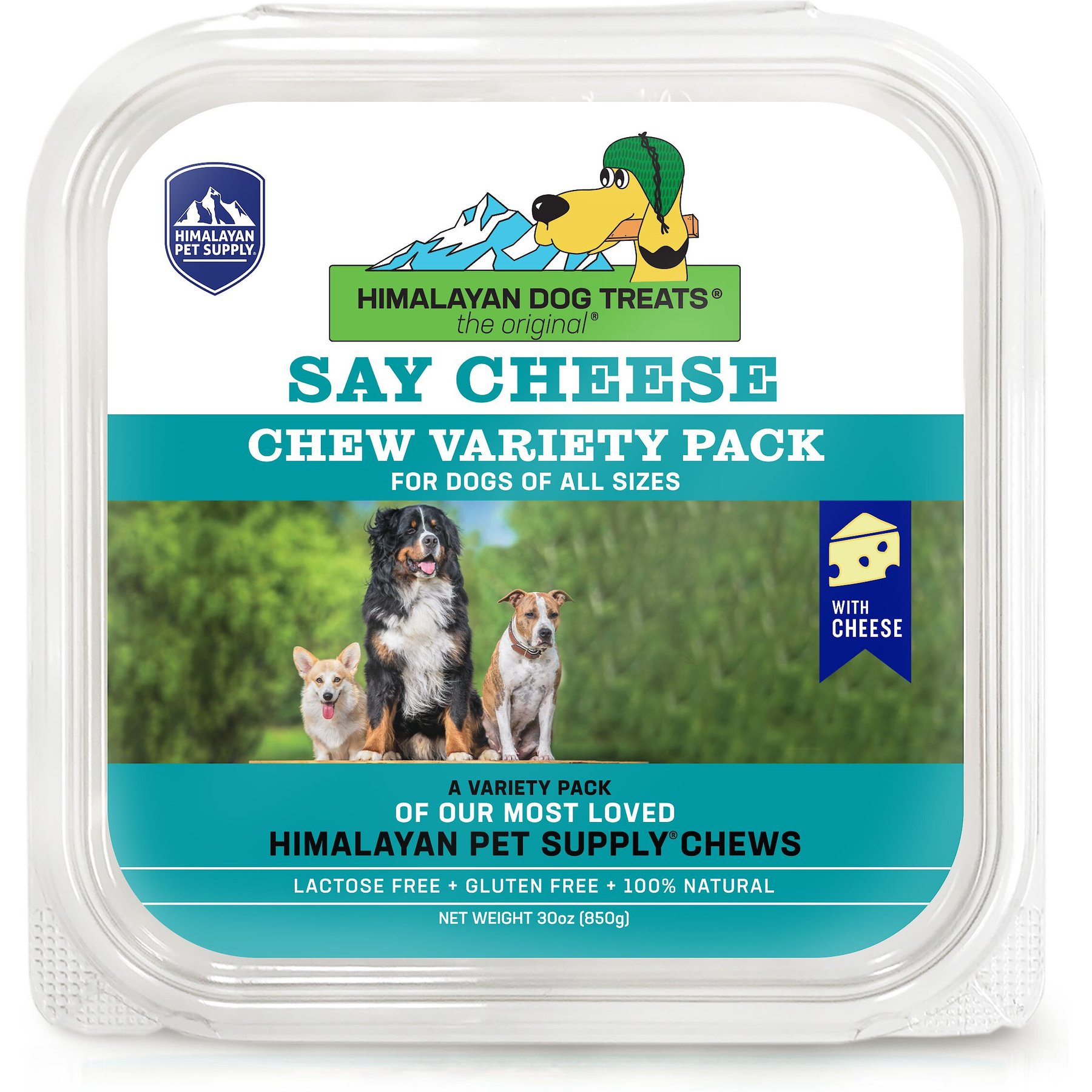 Himalayan Pet Supply Say Cheese Variety Pack Dog Treats, 32-oz tub