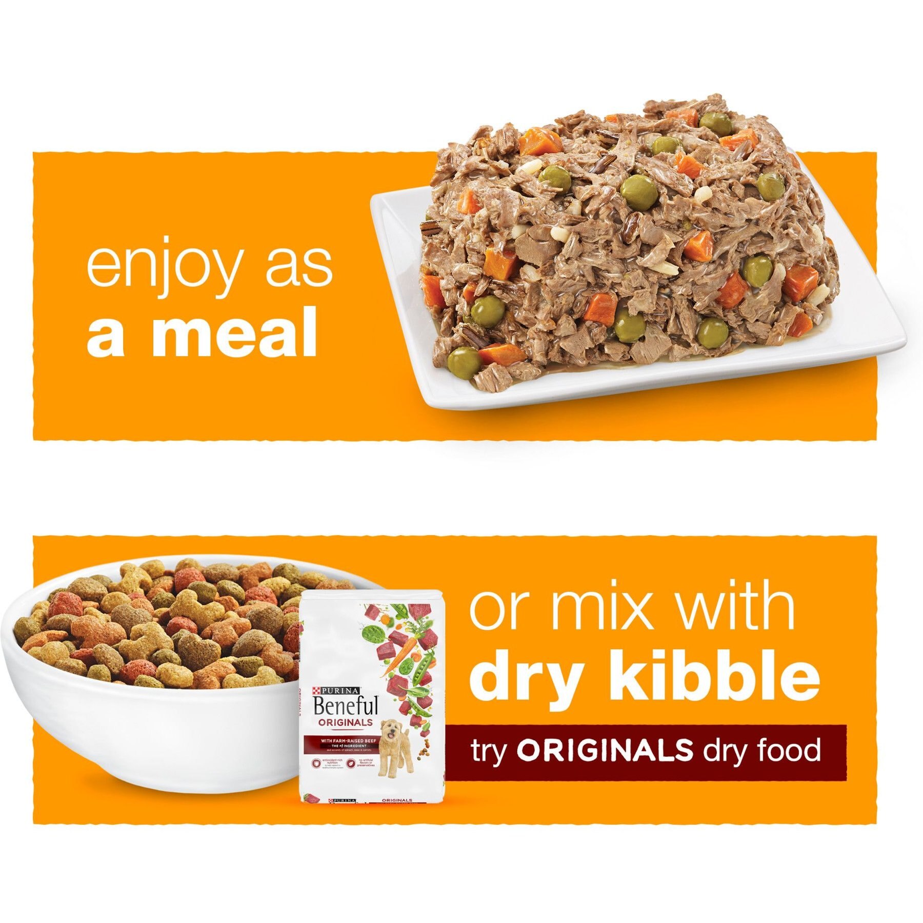 Purina Beneful Chopped Blends with Chicken, Carrots, Peas & Wild Rice Wet Dog Food