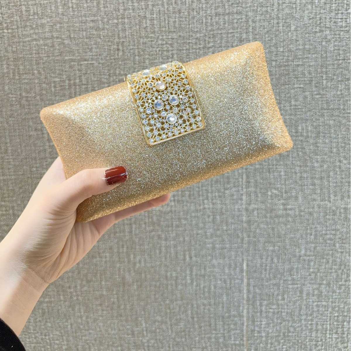 trendy highend socialite texture rhinestone bag for womens evening dress banquet handheld bag with diamond inlay handheld banquet bag cheongsam bag 24