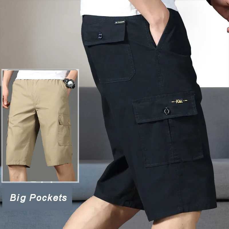 Men's Pants Man Cargo Shorts Spring Summer Sports Wear Men Bermuda Shorts Big and Tall Half Pants Loose Straight Athletic Shorts Pants Y240422