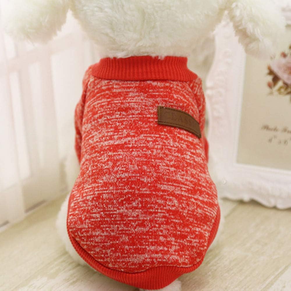 Idepet Fleece Sweater, Pullover Sweatshirt Pet Dog Clothes Soft Puppy Sweater Warm Winter Shirt ic Cat Apparel for Dogs and Cats (, Blue