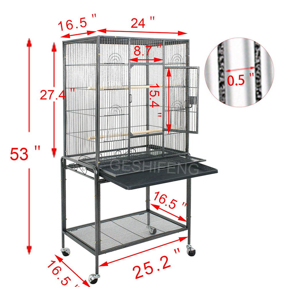 Hot Selling Quality Big Size Large Birds Cage Big Cage Pet Bird Parrot Carry Cage